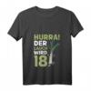 Lustiges 18. Geburtstag T-Shirt mit Slogan 'Hurra der Lauch wird 18' für Damen und Herren – Perfekt für die Geburtstagsparty