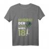 Lustiges 18. Geburtstag T-Shirt mit Slogan 'Hurra der Lauch wird 18' für Damen und Herren – Perfekt für die Geburtstagsparty