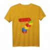 Kinder Building Blocks T-Shirt – Perfektes Geburtstagsgeschenk für 7-Jährige, Baustein-Design für Jungen und Mädchen