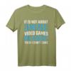 It Is Not About Anime, Video Games or Food T-Shirt – Lustiges Gamer Motiv für Manga-Fans, eSports, Zocker & Otakus, perfektes Geschenk zu Weihnachten & Geburtstag