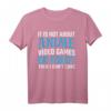 It Is Not About Anime, Video Games or Food T-Shirt – Lustiges Gamer Motiv für Manga-Fans, eSports, Zocker & Otakus, perfektes Geschenk zu Weihnachten & Geburtstag