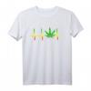 Kiffer Hemd mit Marijuana Blatt und Herzschlag Motiv – Geschenk für Reggae, Dub Dancehall und Weed Fans zu Weihnachten oder Geburtstag