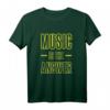 Music Is The Answer - Audio Lover / Musiker T-Shirt für Musikfans und Musiker, klassisch geschnitten