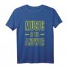 Music Is The Answer - Audio Lover / Musiker T-Shirt für Musikfans und Musiker, klassisch geschnitten