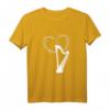 Harfen Motiv T-Shirt für Harfenisten Musiker - Perfektes Outfit für Konzert, Probe & Musikschule, Geschenkidee für Harfenliebhaber