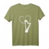 Harfen Motiv T-Shirt für Harfenisten Musiker - Perfektes Outfit für Konzert, Probe & Musikschule, Geschenkidee für Harfenliebhaber