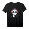 Panda hört Musik T-Shirt – Süßes Pandabär Geschenk für Musikliebhaber, Sänger & Freunde, perfekt für Geburtstag & Weihnachten