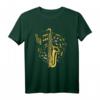 Musiker Notenschlüssel Saxophonist Musik Noten Saxophon T-Shirt – Perfektes Geschenk für Saxophonspieler & Jazzliebhaber