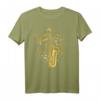 Musiker Notenschlüssel Saxophonist Musik Noten Saxophon T-Shirt – Perfektes Geschenk für Saxophonspieler & Jazzliebhaber