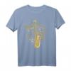 Musiker Notenschlüssel Saxophonist Musik Noten Saxophon T-Shirt – Perfektes Geschenk für Saxophonspieler & Jazzliebhaber