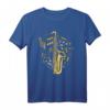 Musiker Notenschlüssel Saxophonist Musik Noten Saxophon T-Shirt – Perfektes Geschenk für Saxophonspieler & Jazzliebhaber