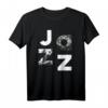 Jazz Music Band Typografie T-Shirt – Stilvolles Geschenk für Jazzliebhaber, Musiker & Instrumentalisten für besondere Anlässe
