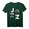 Jazz Music Band Typografie T-Shirt – Stilvolles Geschenk für Jazzliebhaber, Musiker & Instrumentalisten für besondere Anlässe