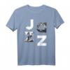 Jazz Music Band Typografie T-Shirt – Stilvolles Geschenk für Jazzliebhaber, Musiker & Instrumentalisten für besondere Anlässe