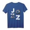 Jazz Music Band Typografie T-Shirt – Stilvolles Geschenk für Jazzliebhaber, Musiker & Instrumentalisten für besondere Anlässe