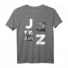 Jazz Music Band Typografie T-Shirt – Stilvolles Geschenk für Jazzliebhaber, Musiker & Instrumentalisten für besondere Anlässe