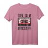 Life Is A Mixtape Kassette - Musiker T-Shirt für Retro Fans der 70er, 80er und 90er Jahre – Nostalgisches Oldschool Design