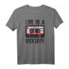 Life Is A Mixtape Kassette - Musiker T-Shirt für Retro Fans der 70er, 80er und 90er Jahre – Nostalgisches Oldschool Design