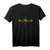 Reggae Herzschlag Musik Rastafari Rasta Geschenk T-Shirt - Perfektes Geschenk für Reggae- und Rasta-Fans