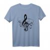Musik Violinschlüssel Musiknoten Notenschlüssel T-Shirt – Geschenk für Musiker, Musiklehrer & Musikfans