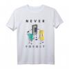 Never Forget Shirt - Vintage Retro Kassette & Diskette Design für Technik- und Musikliebhaber, perfekte Geschenkidee für Geek-Partys