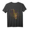 Geschenkidee für Saxophonspieler Notenschlüssel Saxophon T-Shirt – Perfekt für Musiker, Jazzliebhaber & Bläser zu Weihnachten & Geburtstag