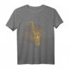Geschenkidee für Saxophonspieler Notenschlüssel Saxophon T-Shirt – Perfekt für Musiker, Jazzliebhaber & Bläser zu Weihnachten & Geburtstag