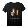 Never Forget Shirt - Vintage Retro Musik Kassette & Floppy Disk Design für Tech- und Nostalgiefans, ideales Geschenk für Geek-Party und Old School Freunde