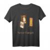 Never Forget Shirt - Vintage Retro Musik Kassette & Floppy Disk Design für Tech- und Nostalgiefans, ideales Geschenk für Geek-Party und Old School Freunde