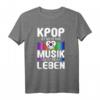 K-Pop Korea Südkorea Kpop Merch Genre Popmusik T-Shirt - Lustiges Geschenk für Musik- und Korea-Fans, Damen, Herren & Kinder