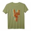 Teufelshörne Zeichen Retro Vintage Metal Fork Pommesgabel T-Shirt – Perfektes Geschenk für Rock- und Metal-Fans, Musiker und Bandmitglieder