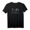 Lustiges Musiker T-Shirt mit Relativitätstheorie-Witz E gleich F Flat – Perfektes Geschenk für Musiklehrer, Studenten & Musikliebhaber