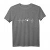 Herzschlag EKG Schlagzeug T-Shirt für Drummer - Geschenk für Musiker, Musikliebhaber & Schlagzeuger zu Weihnachten, Geburtstag & Halloween