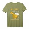 Musik und Bier - Lustiges Musiker Tenorhorn Blasmusik T-Shirt für Blasorchester, Festivals & Musikfans