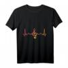 Herzschlag Violinenschlüssel Geschenk Musik T-Shirt – Perfektes Geschenk für Musiker und Musikliebhaber zu Weihnachten, Geburtstag & Halloween