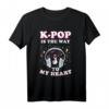 Kpop Damen Manga Seoul T-Shirt - Hallyu Asiatisch Koreanisch Musik & Kawaii Bubble Tea Style für K-Drama & Anime Fans