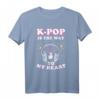 Kpop Damen Manga Seoul T-Shirt - Hallyu Asiatisch Koreanisch Musik & Kawaii Bubble Tea Style für K-Drama & Anime Fans