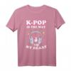 Kpop Damen Manga Seoul T-Shirt - Hallyu Asiatisch Koreanisch Musik & Kawaii Bubble Tea Style für K-Drama & Anime Fans