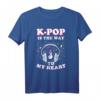 Kpop Damen Manga Seoul T-Shirt - Hallyu Asiatisch Koreanisch Musik & Kawaii Bubble Tea Style für K-Drama & Anime Fans