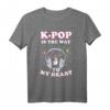 Kpop Damen Manga Seoul T-Shirt - Hallyu Asiatisch Koreanisch Musik & Kawaii Bubble Tea Style für K-Drama & Anime Fans