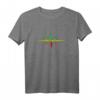 Reggae Herzschlag Puls Frequenz Musik Welle Farben T-Shirt – Geschenkidee für Musikliebhaber, Festival & Reggae Fans