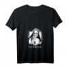 Damen HapDuck Techno Religion T-Shirt mit V-Ausschnitt – Perfekt für Rave, Technoparty und Geburtstagsfeiern
