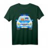Polizeiauto mit Blaulicht Polizeifahrzeug T-Shirt für Kinder & Erwachsene – Perfekt für Polizei-Fans & Kindergeburtstage