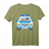 Polizeiauto mit Blaulicht Polizeifahrzeug T-Shirt für Kinder & Erwachsene – Perfekt für Polizei-Fans & Kindergeburtstage