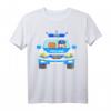 Polizeiauto mit Blaulicht Polizeifahrzeug T-Shirt für Kinder & Erwachsene – Perfekt für Polizei-Fans & Kindergeburtstage