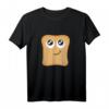Lustiges Toastbrot T-Shirt mit großen Augen und Schmunzeln - Perfektes Geschenk für Toastliebhaber, Karneval & Geburtstage