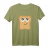 Lustiges Toastbrot T-Shirt mit großen Augen und Schmunzeln - Perfektes Geschenk für Toastliebhaber, Karneval & Geburtstage