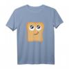 Lustiges Toastbrot T-Shirt mit großen Augen und Schmunzeln - Perfektes Geschenk für Toastliebhaber, Karneval & Geburtstage
