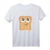 Lustiges Toastbrot T-Shirt mit großen Augen und Schmunzeln - Perfektes Geschenk für Toastliebhaber, Karneval & Geburtstage