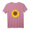 Peace Love Hippie Kostüm mit Sonnenblume - Buntes Friedenszeichen Outfit für 60er & 70er Partys, Fasching & Faschingskostüm